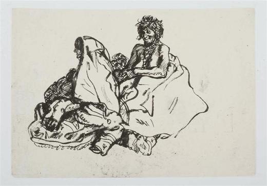 今日美术馆版画-陈丹青-人物速写(4)#此商品参加第十一届北京惠民文化消费季 商品图0