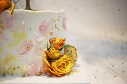 女士款  复古烛台 橙色系鲜花 商品图3