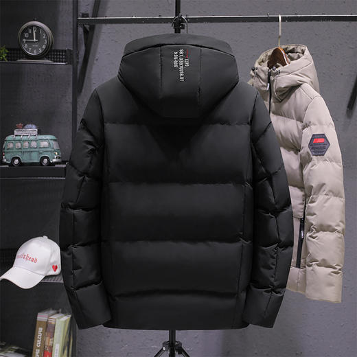 棉衣男士上衣外套冬季加厚冬装加肥加大码棉袄短款羽绒棉服 商品图3