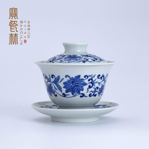 宝瓷林青花缠枝莲纹5头茶具 商品图4