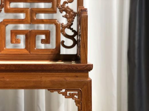 红桥红 家具严选  缅甸花梨(大果紫檀）  【藤面 福寿 太师椅 三件套】 商品图7