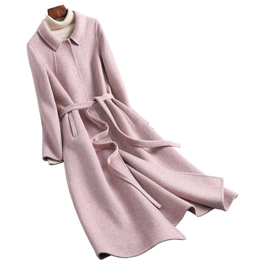 BO-da203秋冬新款双面绒羊毛大衣 商品图3