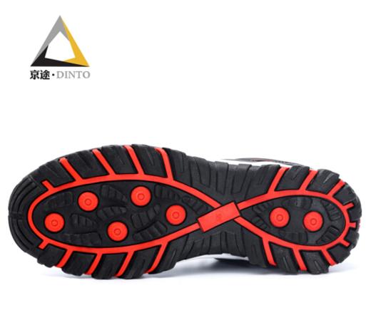 京途劳保鞋男安全工作鞋防砸钢包头防刺穿钢板耐磨橡胶底运动休闲四季款功能鞋 加绒冬季款 商品图6