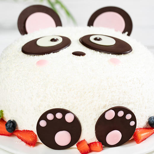 【熊猫嘟嘟】儿童蛋糕，胖嘟嘟的脑袋，憨厚可掬的外表 ，给生活增添一份童真与快乐。（深圳幸福西饼蛋糕） 商品图2