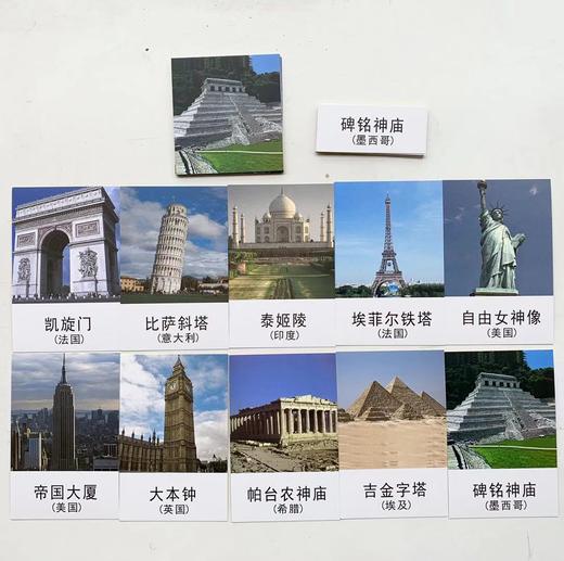 太阳系、世界建筑、水果等三段卡7套58张 商品图1