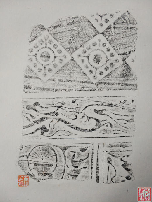 【文创】原拓挂轴汉砖龙纹几何图纹WG052 商品图2