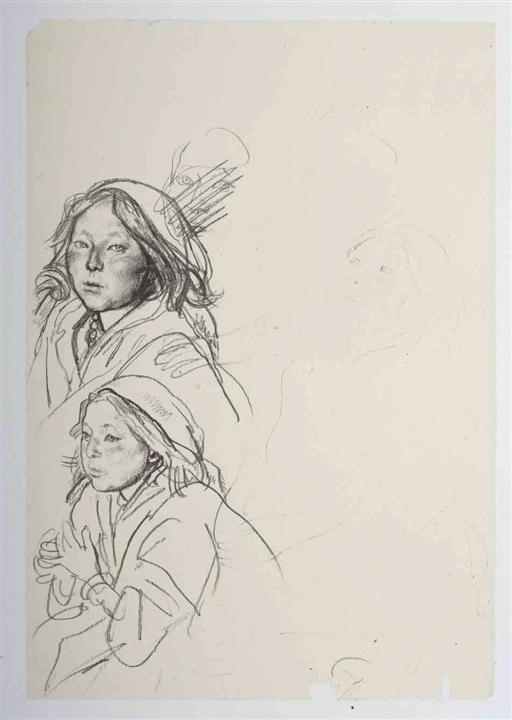 今日美术馆版画-陈丹青-人物速写(9)#此商品参加第十一届北京惠民文化消费季 商品图0