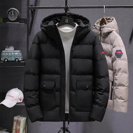 棉衣男士上衣外套冬季加厚冬装加肥加大码棉袄短款羽绒棉服 商品图1