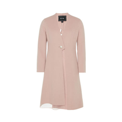  EITIE爱特爱女装秋冬简约一粒扣纯色羊毛外套双面呢大衣6014702 商品图4