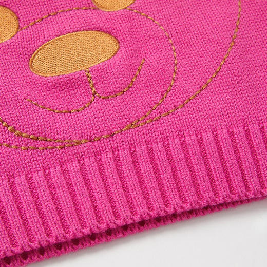 MOSCHINO 莫斯奇诺 儿童混纺刺绣小熊图案套头针织衫毛衣HDW01B LHE09 商品图3