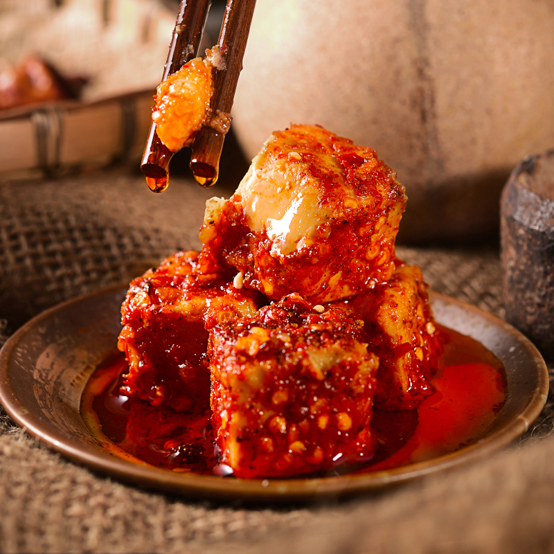 重庆居味鲜 香辣豆腐乳 600g罐装   （易碎，成坨不属于质量问题）