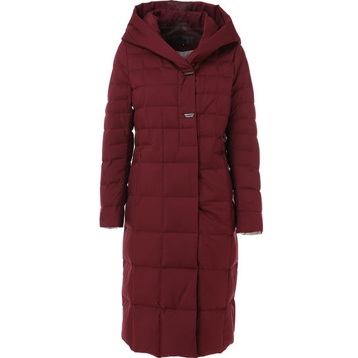 乔万尼冬季羽绒服女白鸭绒时尚轻薄中长款直筒显瘦外套EN4T739 商品图4