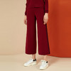 EITIE爱特爱秋冬慵懒风舒适保暖条纹直筒阔腿休闲裤女裤6001718 商品缩略图2
