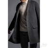 #HOMME-3 Pocket Details Coat 单排极简翻盖袋大衣(内含胸口袋) 烟灰色 商品缩略图3