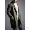 #HOMME-3 Pocket Details Coat 单排极简翻盖袋大衣(内含胸口袋) 苍绿色 商品缩略图1