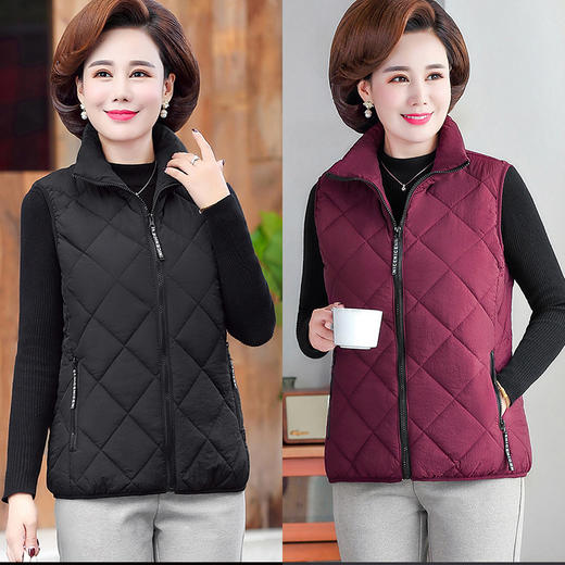 LLJR-Q8MJ142CF秋季新款时尚立领短款棉马甲 商品图1