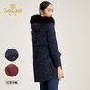 乔万尼白鸭绒休闲宽松双面羽绒服冬季连帽保暖外套女EN4T746 商品缩略图3