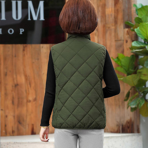 LLJR-Q8MJ142CF秋季新款时尚立领短款棉马甲 商品图2
