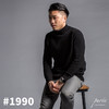 #1990 Half-neck Men’s Sweater 半高领男款毛衣 黑色/亚麻白 商品缩略图0