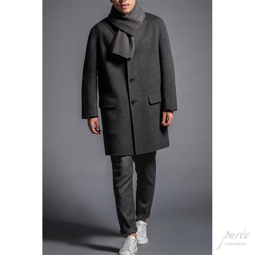 #1991 The Scarf for Men 纯羊绒限定男款围巾 法兰灰 商品图1