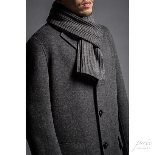 #1991 The Scarf for Men 纯羊绒限定男款围巾 法兰灰 商品图3