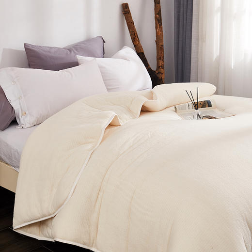 柔软度、亲肤度均超普通棉花，让您从此告别冷被窝！新疆一级长绒棉陆地棉被 商品图6