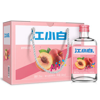 江小白 23度蜜桃 高粱酒168ml*12瓶（半件） 商品图0