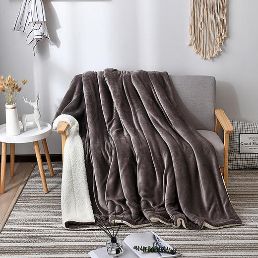 法兰绒羊羔绒毛毯 | 贴身即暖，双面柔软，如相拥般温柔 商品图0