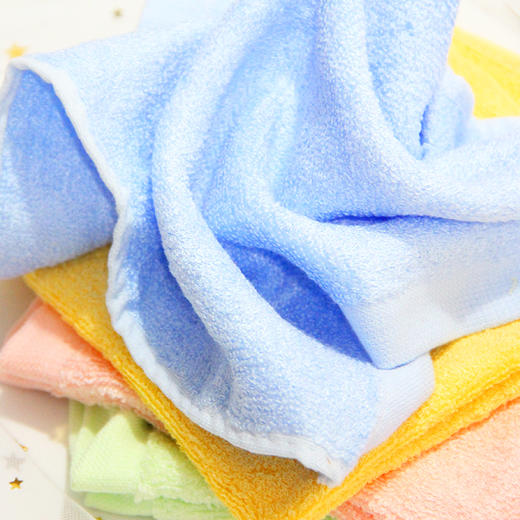 9648竹纤维22*22小方巾 蓝色。毛巾，洗脸巾，擦手巾 商品图3