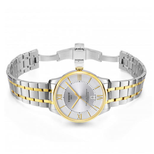 Tissot 天梭杜鲁尔系列T099.407.22.038.00钢带80机芯机械男表 商品图1