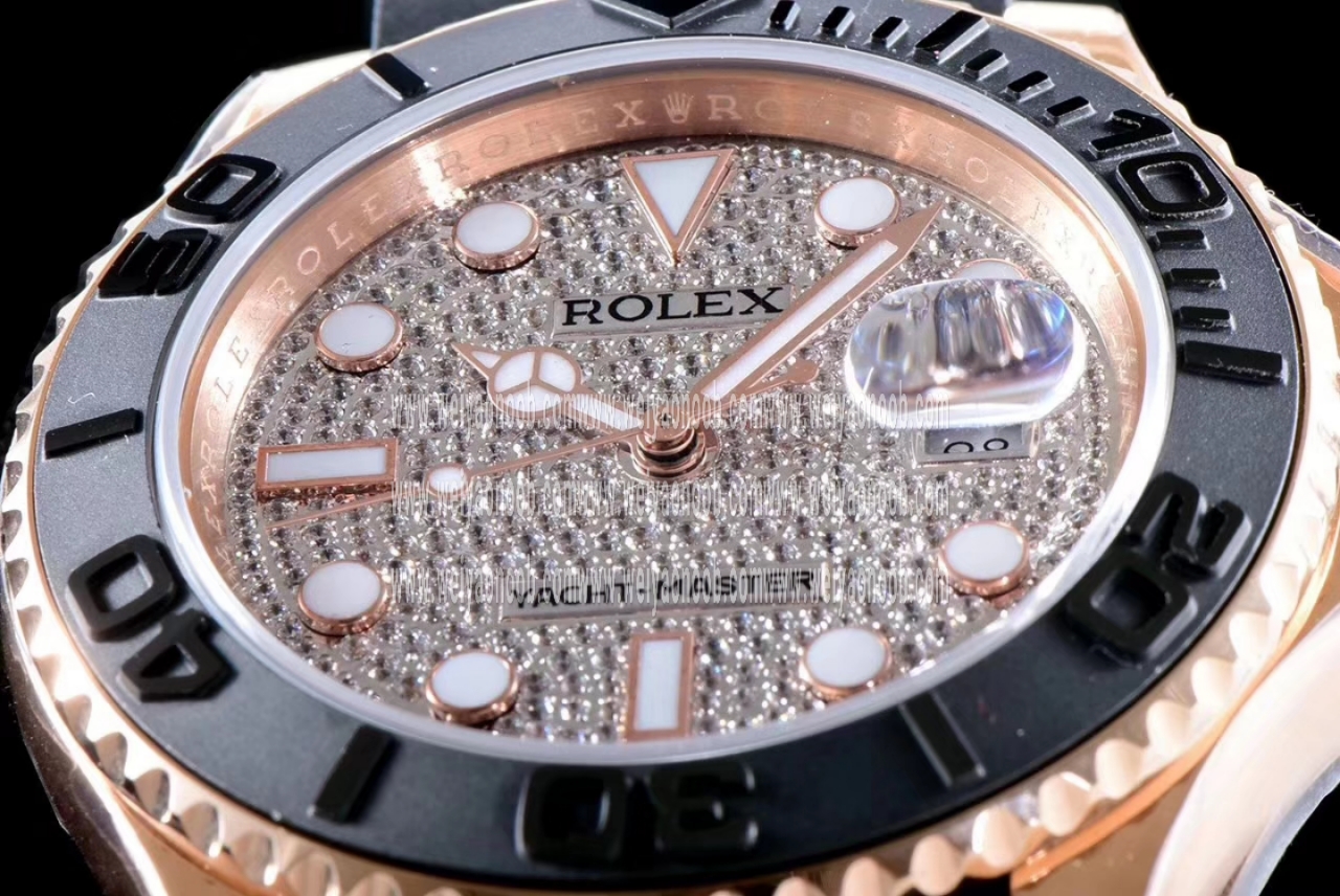 ks劳力士金游艇rolexm1166550005镶满钻字面震撼来袭再度升级集合上一