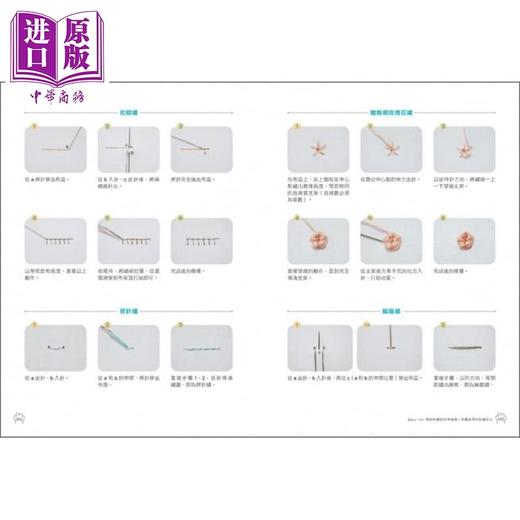 预售 【中商原版】MEOW！可爱猫咪刺绣日常：本喵星人主题刺绣书，教你18种好用绣法，还有29款实用质感小物！ 港台原版 全智善 苹果屋 商品图4