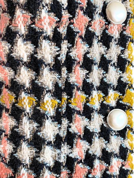 TYNVIE 小翻领复古短外套 - 格纹 商品图5