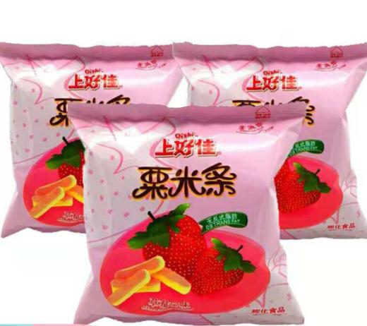 上好佳草莓味粟米条番茄味薯条14g