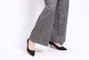 秋冬新款格纹针织毛呢宽松垂感直筒裤36047 商品缩略图1