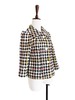 TYNVIE 小翻领复古短外套 - 格纹 商品缩略图2
