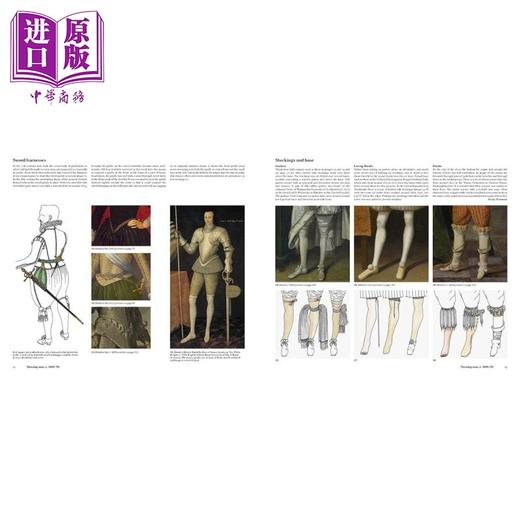 【中商原版】17世纪男子服饰图案 英文原版 17TH-CENTURY MENS DRESS PATTERNS 商品图2