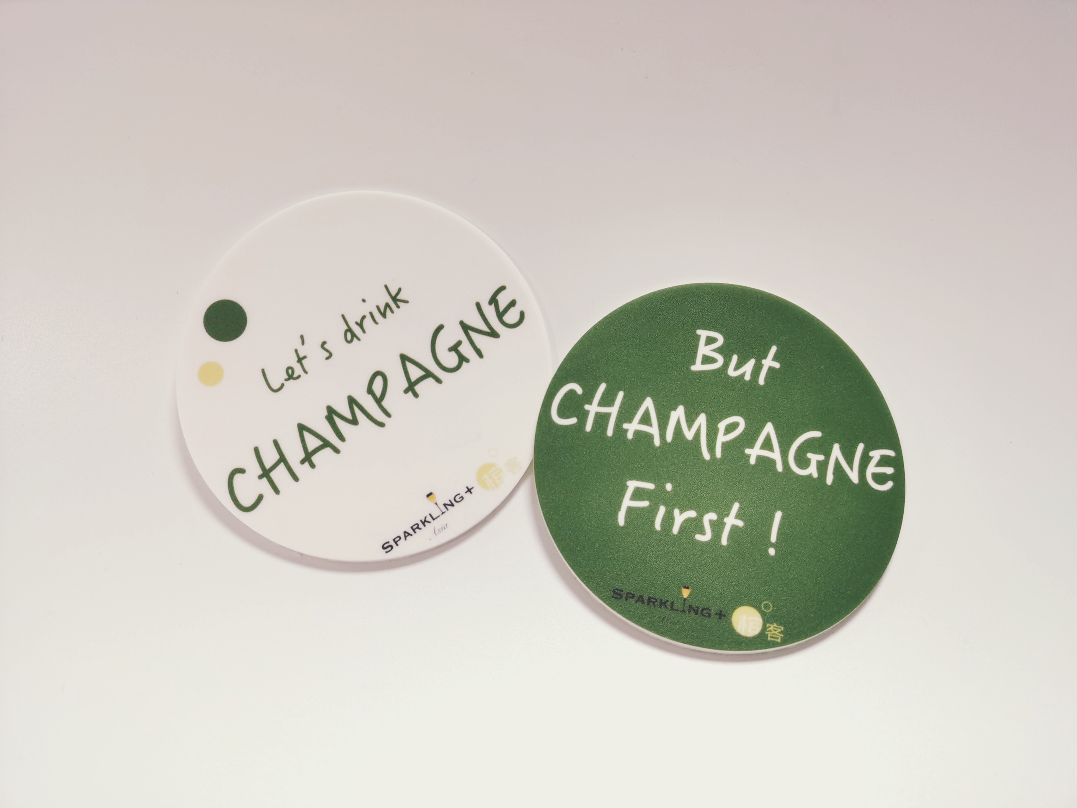 【槟客独家】100% CHAMPAGNE 杯垫