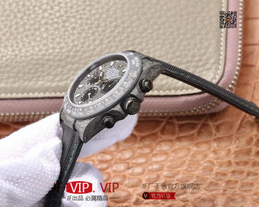 DIW劳力士宇宙计时迪通拿系列，上海7750计时机芯，表壳碳纤维材质打造，镜面双面电镀高透膜工艺，男士腕表，绢丝表带，自动机械机芯，密底 商品图5