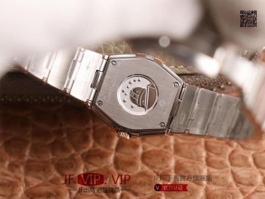 8848F欧米茄星座系列，表径24mm，搭载原版欧米茄1376专用机芯，字面采用一级珍珠贝母和南非真钻制成，表带18K金盾牌，女士腕表，精钢表带，自动机械机芯 商品图6