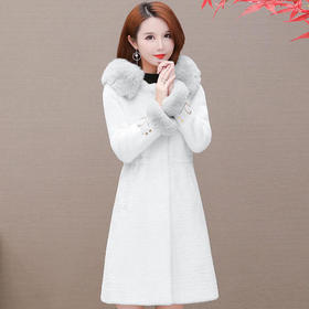 YW-KSF19A988时尚简约加厚毛呢外套