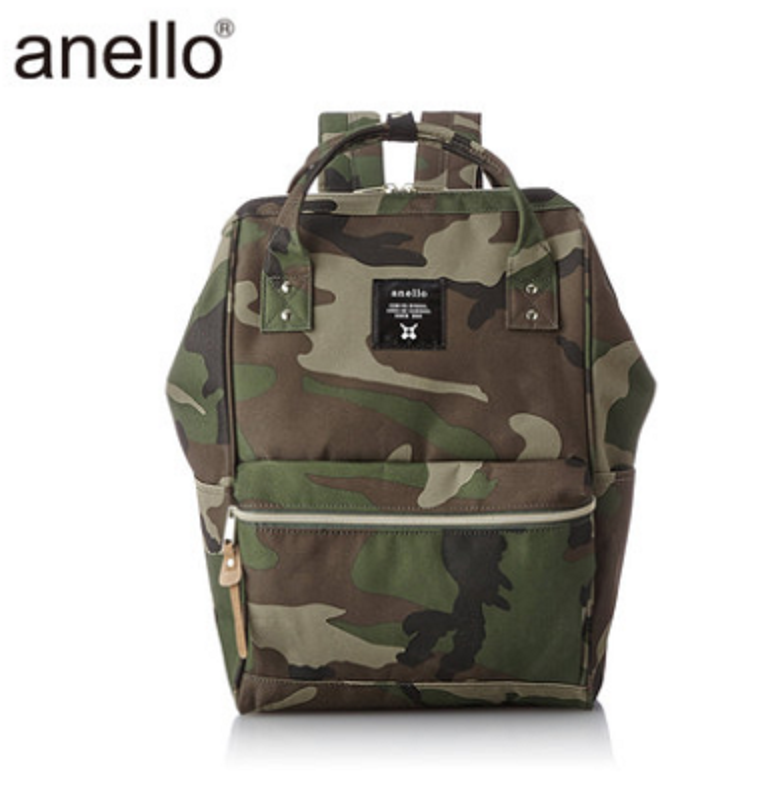 【新品推荐】 anello经典款式双肩包B0197B(小号)迷彩色JPY带授权招加盟代理