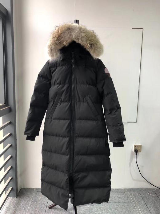 1112-9五级御寒 大鹅3035女士超长款连帽羽绒服 移动羽绒被