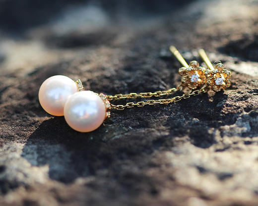 花蕾珍珠耳钉【需定制】 商品图2