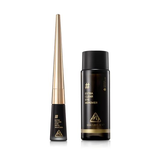 【一般贸易】【送卸妆液】抖音网红同款妮珍卷翘金属睫毛膏女持久防水纤长细小刷头 睫毛膏4ml+卸妆液50ml 商品图0