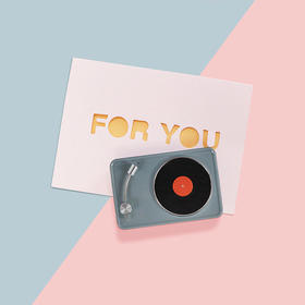 MOYOU漫语复古黑胶无线蓝牙音箱迷你简约小清新便携音响生日礼物