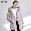 EITIE爱特爱女装秋冬新品时尚格纹中款连帽羽绒服显瘦百搭D1911305 商品缩略图0
