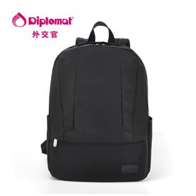 【授权商品】外交官Diplomat 休闲黑色双肩包DS-14006L 黑色JPY带授权招加盟代理