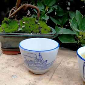 古瓷文革茶杯（花色随机）