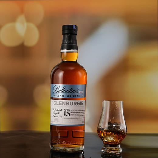 【ballantines】百龄坛15年格伦托赫斯系列700ml 苏格兰单一麦芽威士